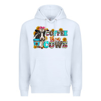 White coffee then cows Premium Hoodie - Zillion Design Studio