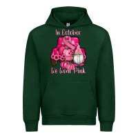 Forest Green breast cancer awareness pink truck gnomes Urban Hoodie - RanaPortraitStore
