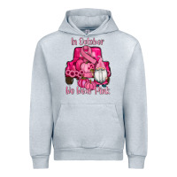 Heather Grey breast cancer awareness pink truck gnomes Urban Hoodie - RanaPortraitStore
