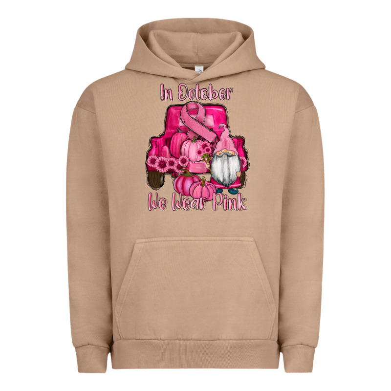 Breast Cancer Awareness Pink Truck Gnomes Urban Hoodie by RanaPortraitStore | Teevron