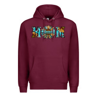 Burgundy blessed mom Premium Hoodie - RanaPortraitStore
