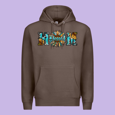 Blessed Mom Premium Hoodie Designed By Ranaportraitstore