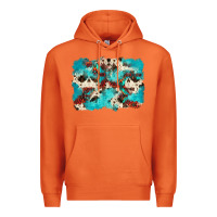 Carrot aztec cowhide background Premium Hoodie - Zillion Design Studio