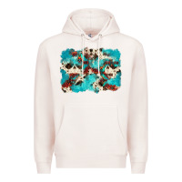 Pale Pink aztec cowhide background Premium Hoodie - Zillion Design Studio