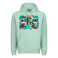 Seafoam aztec cowhide background Premium Hoodie - Zillion Design Studio