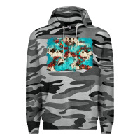 Slate Camo aztec cowhide background Premium Hoodie - Zillion Design Studio