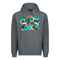 Rock aztec cowhide background Premium Hoodie - Zillion Design Studio