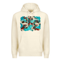 Sandshell aztec cowhide background Premium Hoodie - Zillion Design Studio