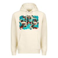 Tofu aztec cowhide background Premium Hoodie - Zillion Design Studio