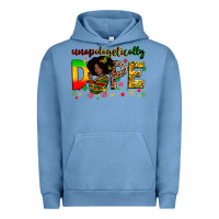 Pigment Pebble Blue unapologetically dope Urban Hoodie - Zillion Design Studio