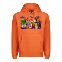 Carrot Halloween Gnomes Coffee Cups Premium Hoodie - texasbilliewilder
