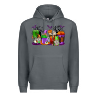 Rock Halloween Gnomes Coffee Cups Premium Hoodie - texasbilliewilder