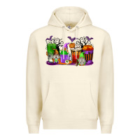 Sandshell Halloween Gnomes Coffee Cups Premium Hoodie - texasbilliewilder