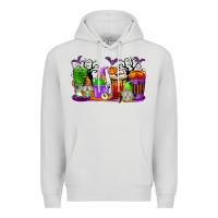 Halloween Gnomes Coffee Cups Premium Hoodie | Teevron