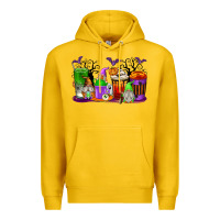 Lemon Halloween Gnomes Coffee Cups Premium Hoodie - texasbilliewilder
