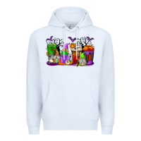 White Halloween Gnomes Coffee Cups Premium Hoodie - texasbilliewilder