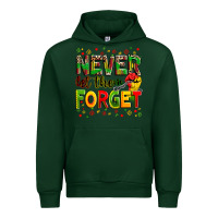 Forest Green never let them forget Urban Hoodie - Zillion Design Studio
