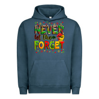 Pigment Midnight Navy never let them forget Urban Hoodie - Zillion Design Studio