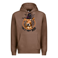 Chestnut Halloween Cow Moo I Mean Boo Premium Hoodie - texasbilliewilder