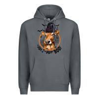 Rock Halloween Cow Moo I Mean Boo Premium Hoodie - texasbilliewilder