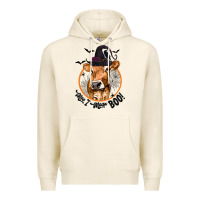 Tofu Halloween Cow Moo I Mean Boo Premium Hoodie - texasbilliewilder