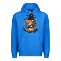 True Royal Halloween Cow Moo I Mean Boo Premium Hoodie - texasbilliewilder
