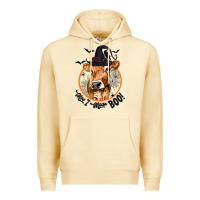 Pina Colada Halloween Cow Moo I Mean Boo Premium Hoodie - texasbilliewilder