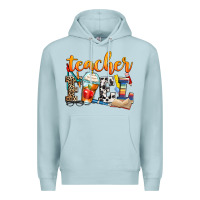 Blue Mist teacher fuel Premium Hoodie - Zillion Design Studio