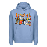 Colony Blue teacher fuel Premium Hoodie - Zillion Design Studio
