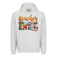 Dove Grey teacher fuel Premium Hoodie - Zillion Design Studio