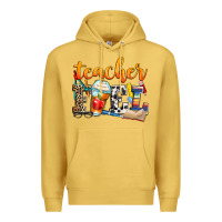 Antique Gold teacher fuel Premium Hoodie - Zillion Design Studio