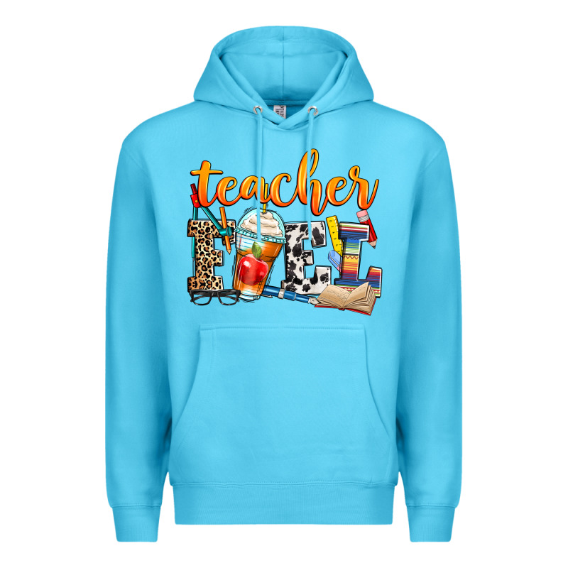 Teacher Fuel Premium Hoodie by Zillion Design Studio | Teevron