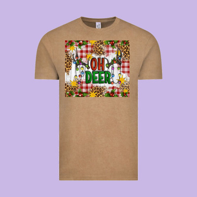 Oh Deer Vintage Tee Designed By Artiststas