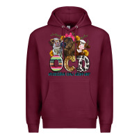 Burgundy ocd obsessive cow disorder Premium Hoodie - Zillion Design Studio