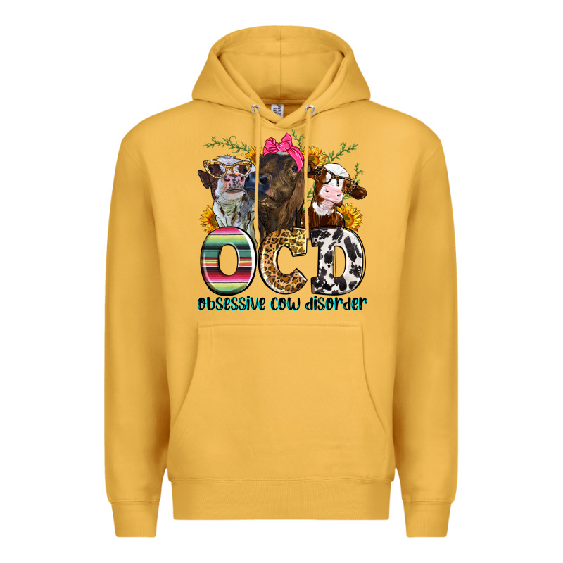 Ocd Obsessive Cow Disorder Premium Hoodie by Zillion Design Studio | Teevron