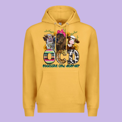 Ocd Obsessive Cow Disorder Premium Hoodie Designed By Zillion Design Studio