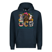 Navy ocd obsessive cow disorder Premium Hoodie - Zillion Design Studio