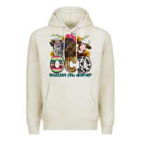 Oatmeal Heather ocd obsessive cow disorder Premium Hoodie - Zillion Design Studio