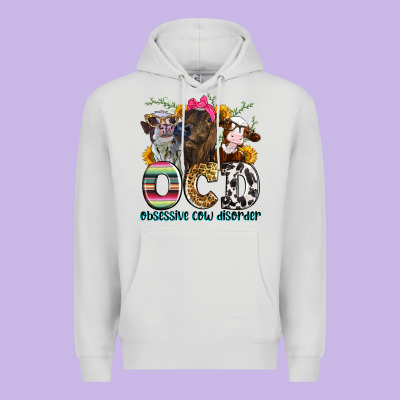 Ocd Obsessive Cow Disorder Premium Hoodie Designed By Zillion Design Studio