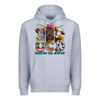 Heather Grey ocd obsessive cow disorder Premium Hoodie - Zillion Design Studio