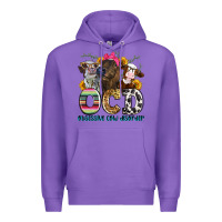 Purple ocd obsessive cow disorder Premium Hoodie - Zillion Design Studio