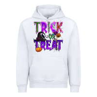 White Trick or Treat Urban Hoodie - texasbilliewilder
