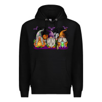 Black Halloween Gnomes Premium Hoodie - texasbilliewilder