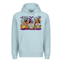 Blue Mist Halloween Gnomes Premium Hoodie - texasbilliewilder