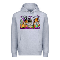 Heather Grey Halloween Gnomes Premium Hoodie - texasbilliewilder
