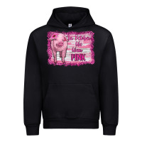 Black in october we wear pink pig Urban Hoodie - RanaPortraitStore