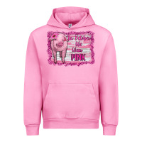 Fuchsia Pink in october we wear pink pig Urban Hoodie - RanaPortraitStore