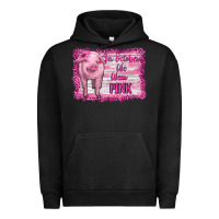 Pigment Black in october we wear pink pig Urban Hoodie - RanaPortraitStore