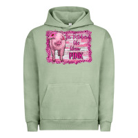 Pigment Oil Green in october we wear pink pig Urban Hoodie - RanaPortraitStore