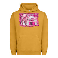 Pigment Peanut Butter in october we wear pink pig Urban Hoodie - RanaPortraitStore